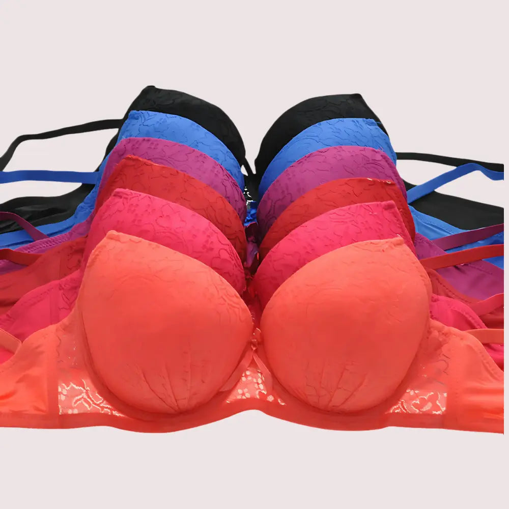 2 Pack Full Coverage Padded wirefree Bra Snazzyway