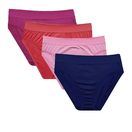 Fair Comfort Where It Counts Hi-Cut Panty, pack of 4 Snazzyway