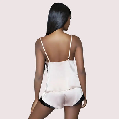 100% Silk Satin cami short set