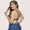 Élégance Sensuelle Plus Size Strappy Lace Bralette - Boldlior