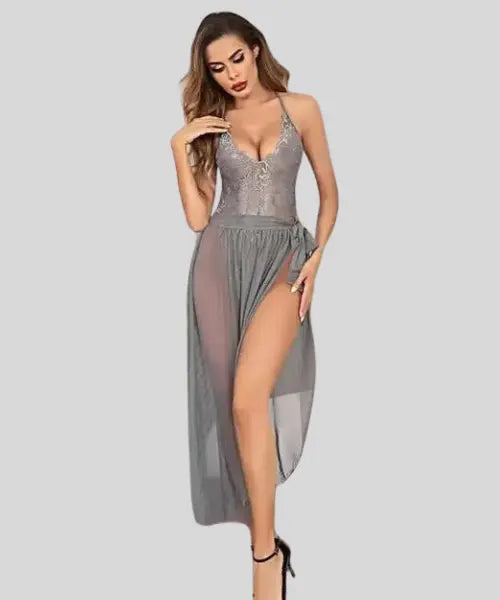 French Daina Lace Babydoll Lingerie Snazzyway