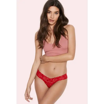2 pack Stretch lace sexy thong panties