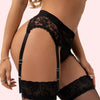 Maison Désirée Sexy Lace Garter Belt with Four Wide Straps - Boldlior