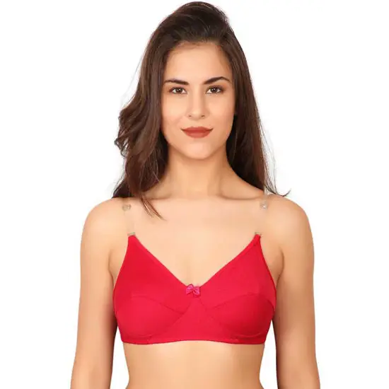 3 Pairs Clear Transparent Back Regular Bras