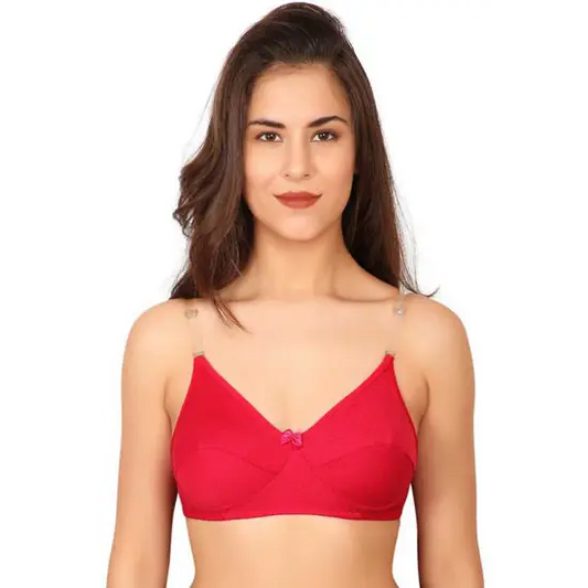 3 Pairs Clear Transparent Back Regular Bras