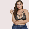 Élégance Sensuelle Plus Size Strappy Lace Bralette - Boldlior