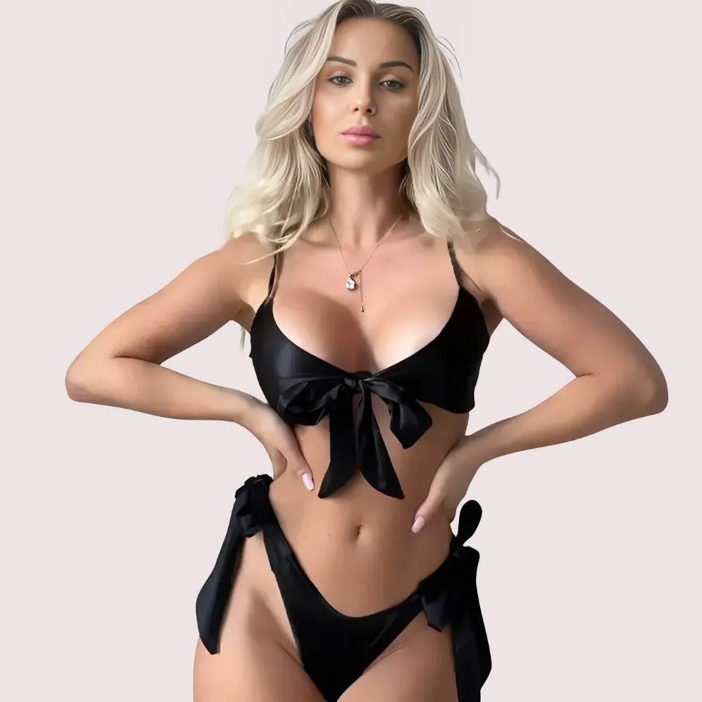 Seductive satin lingerie for her - Boldlior