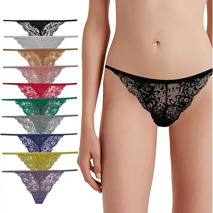 4-Pack Lace G-Strings for Everyday Luxury