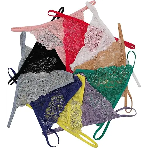 4-Pack Lace G-Strings for Everyday Luxury