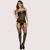 Midnight Grace Garter Bodystocking - Boldlior