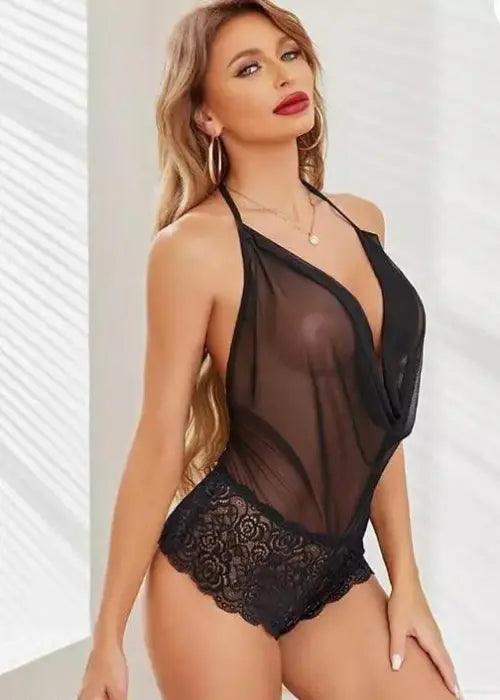 Elegant Lace Lingerie Set for Seductive Charms Snazzyway