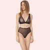 Sophisticated Shree Transparent Bra Panty Set - Boldlior
