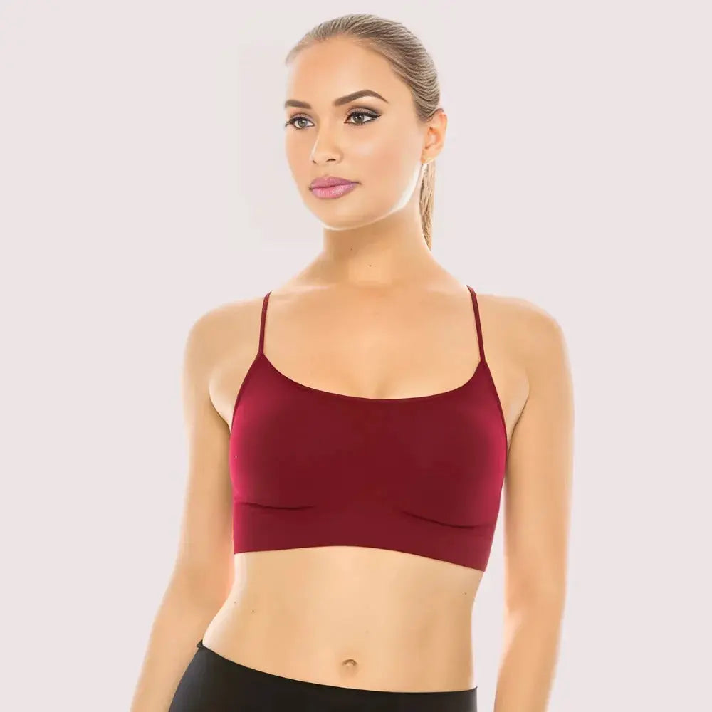 Luxurious Lightweight Criss Cross Sports Bra Pack of 2 Snazzyway