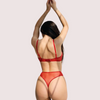 Sensual Red Bra &amp; Thong Set - Fully See - Through Design - Boldlior