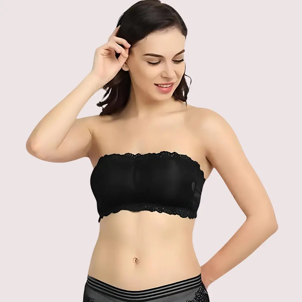 Soft and Stretchable Wirefree Tube Top Bra for Comfort Snazzyway