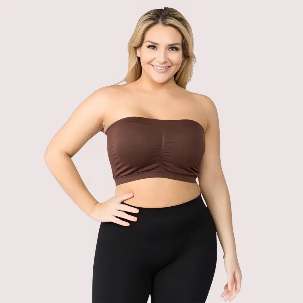 2-Pack Sexy Tube Bandeau Bra Tops for Women Snazzyway