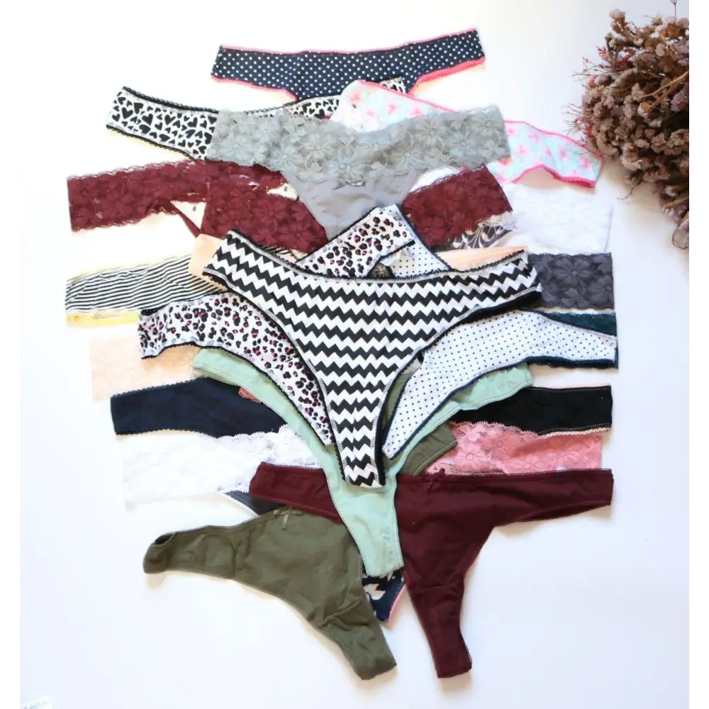 7 Pack Sexy thong Panties Variety Pack