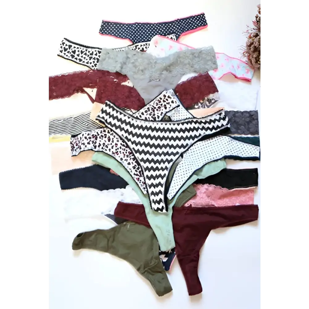 7 Pack Sexy thong Panties Variety Pack