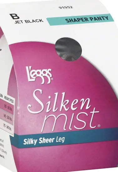 L'eggs silken mist black mist control top sheer toe Snazzyway