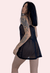 Sheer Black Negligee Night Dress for Plus Size - Boldlior