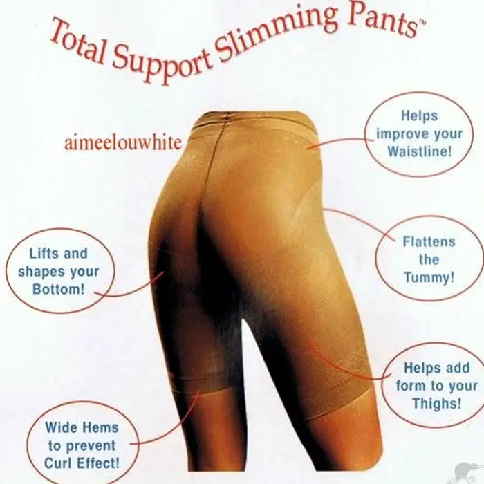 New Black Total Support Slimming Pants Snazzyway