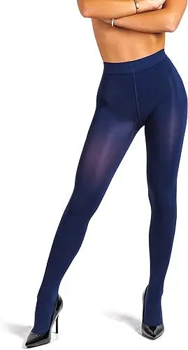 Women's Navy Blue Pantyhose Stockings Snazzyway
