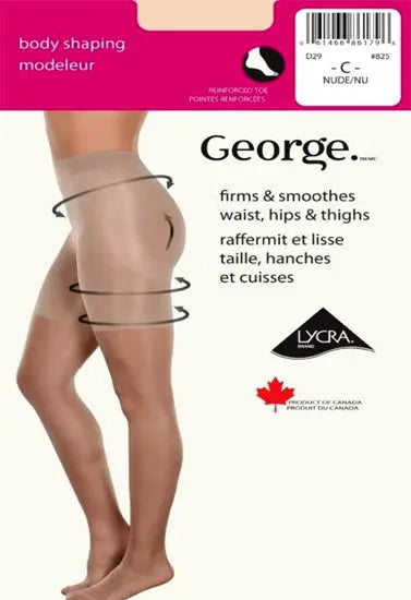 GEORGE Ladies Sexy Sheer Leg Reinforced Toe Pantyhose Snazzyway