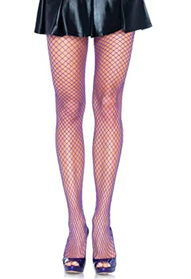 Hanes Classic net purple pantyhose Snazzyway