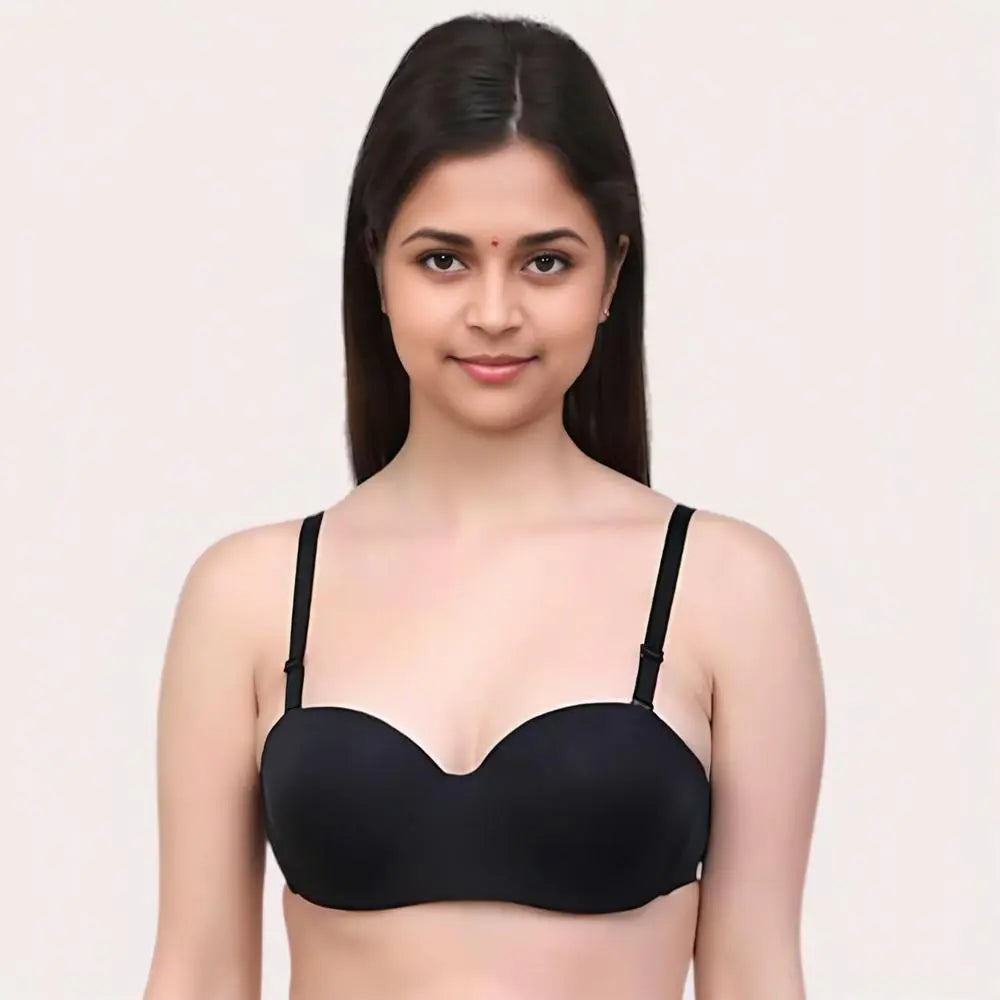 Silken Lift Demi Cup Underwired Support Bras – Pack of 2 (Assorted Colors) Snazzyway