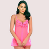 Sheer Lace Babydoll with Matching G - string - Boldlior