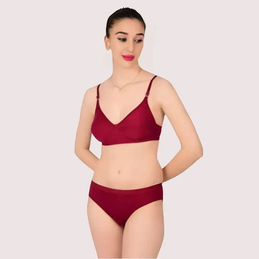 Comfortable Cotton Bra & Panty Set for Women (2 pack) Snazzyway