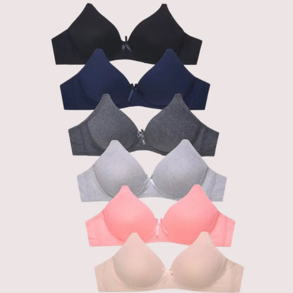 2 pack wirefree seamless Padded bra Snazzyway