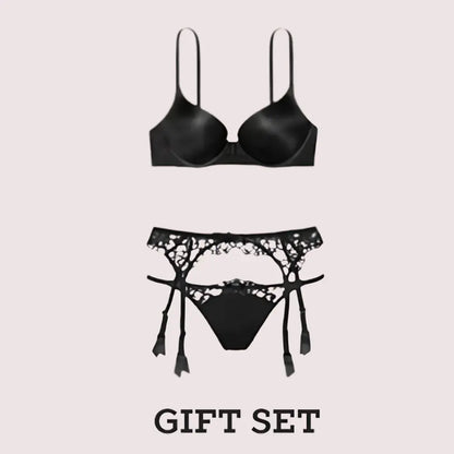 Very Sexy Value Pack Of Garter Belt & Bra Set Snazzyway
