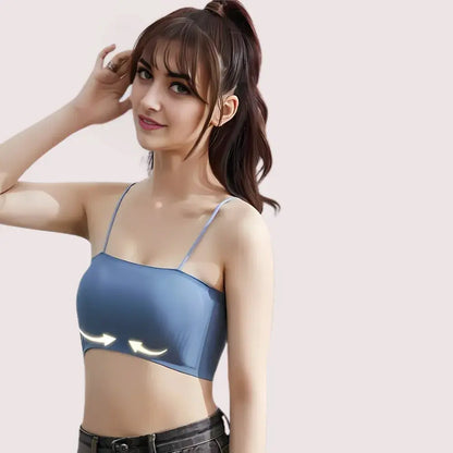 2 Pack seamless padded crop top bra Snazzyway