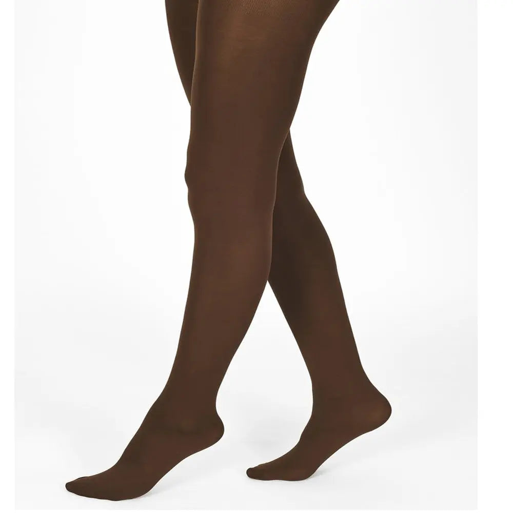 Copper Key Microfiber Opaque Brown Tights Snazzyway