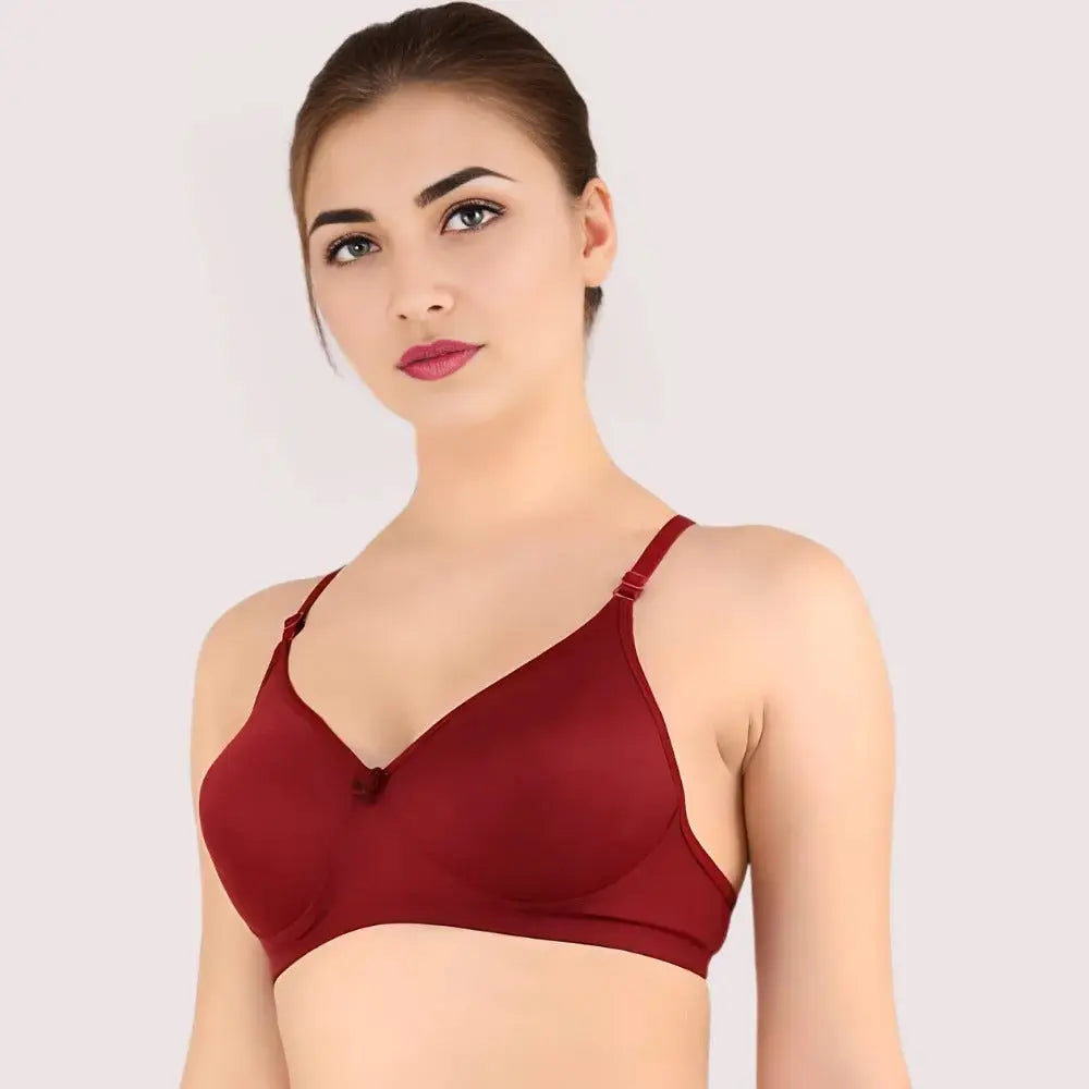 Women T-Shirt Lightly Padded Bra Snazzyway