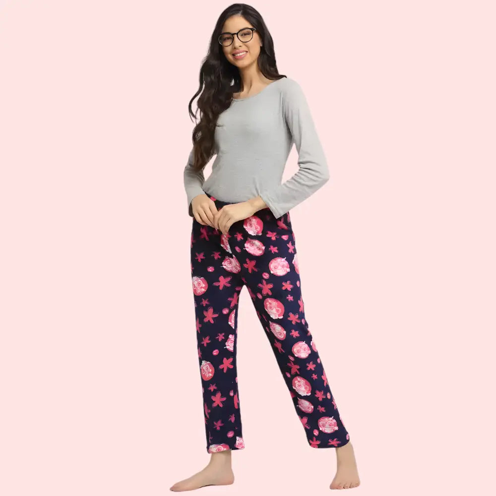 Ladies Winter Warm Printed Pajamas – Pack of 2 Snazzyway