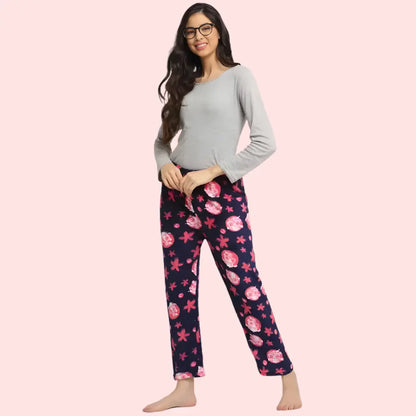 Ladies Winter Warm Printed Pajamas – Pack of 2 Snazzyway