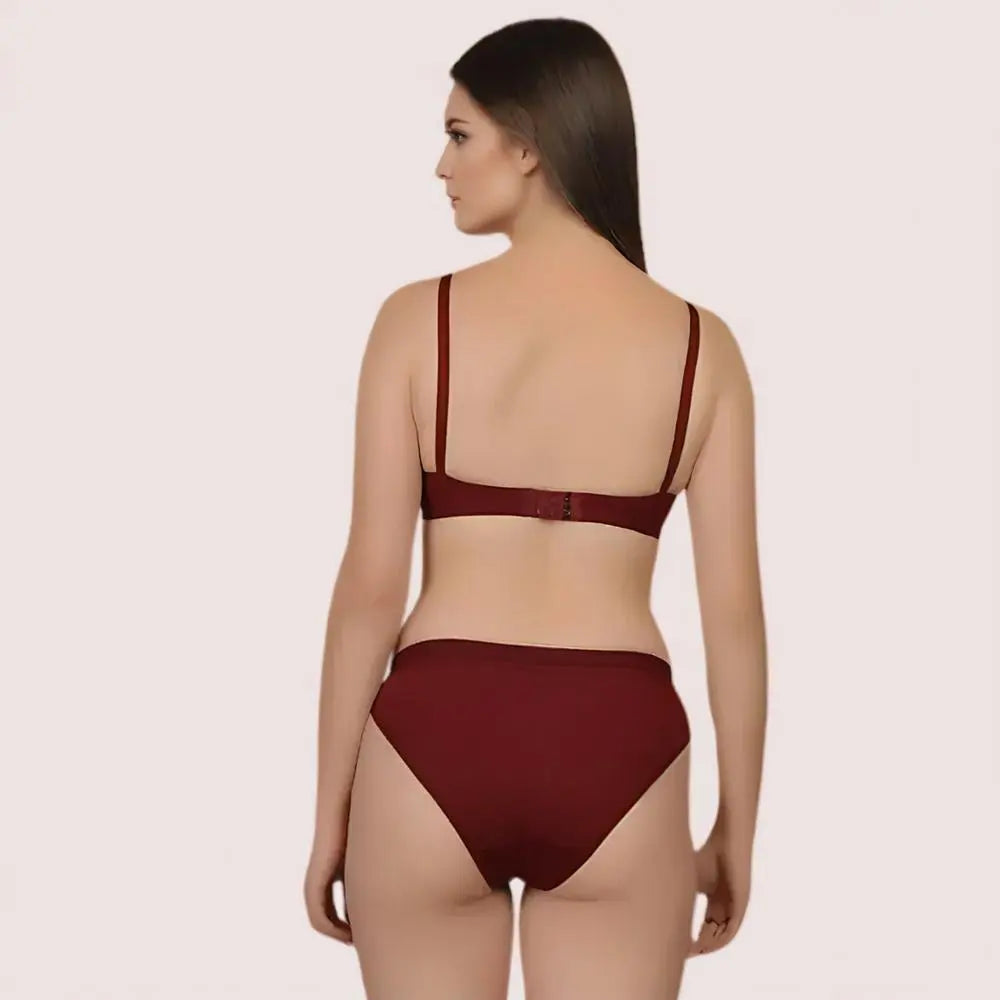 EasyBreeze Cotton Bra & Panty Set Snazzyway