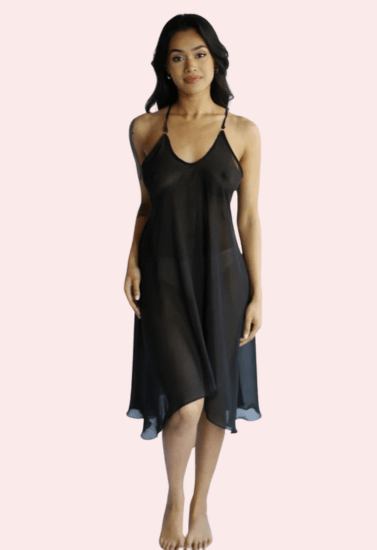 Plus Size Transparent Bridal Nightgown for Her - Boldlior