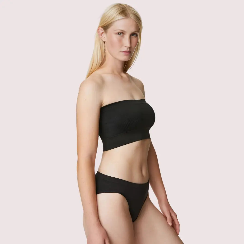 Non-Wired Seamless Tube Bra Panty Set for Daily Wear Snazzyway