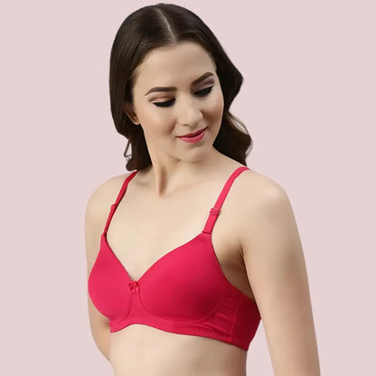 Passion Plunge – Red Seamless Padded Bra Snazzyway