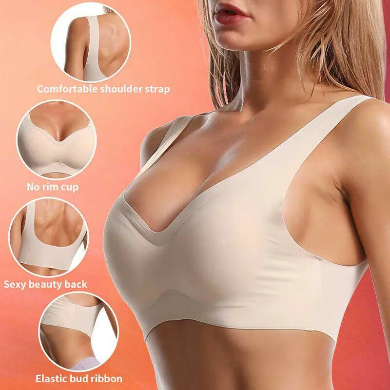 2 Pack Ultimate comfort non wire seamless bra Snazzyway