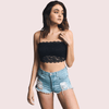 Flirty &amp; Feminine Lace Bandeau Bralette - Boldlior