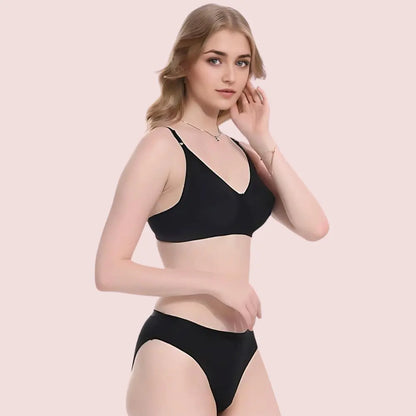 Comfort Bliss 2-Pack Lightly Padded Bra & Panty Set Snazzyway