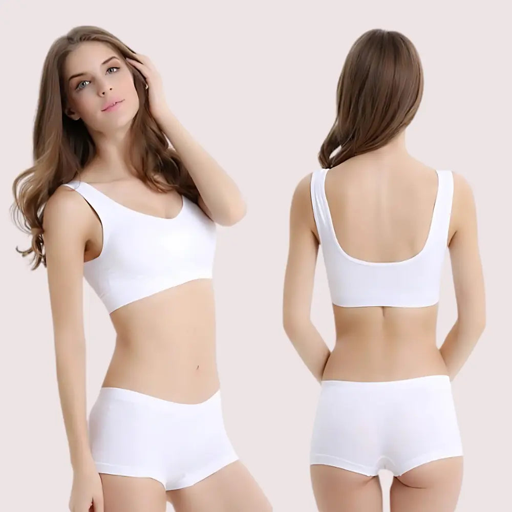 Medium Impact Sports Bra Boyshort Set Snazzyway