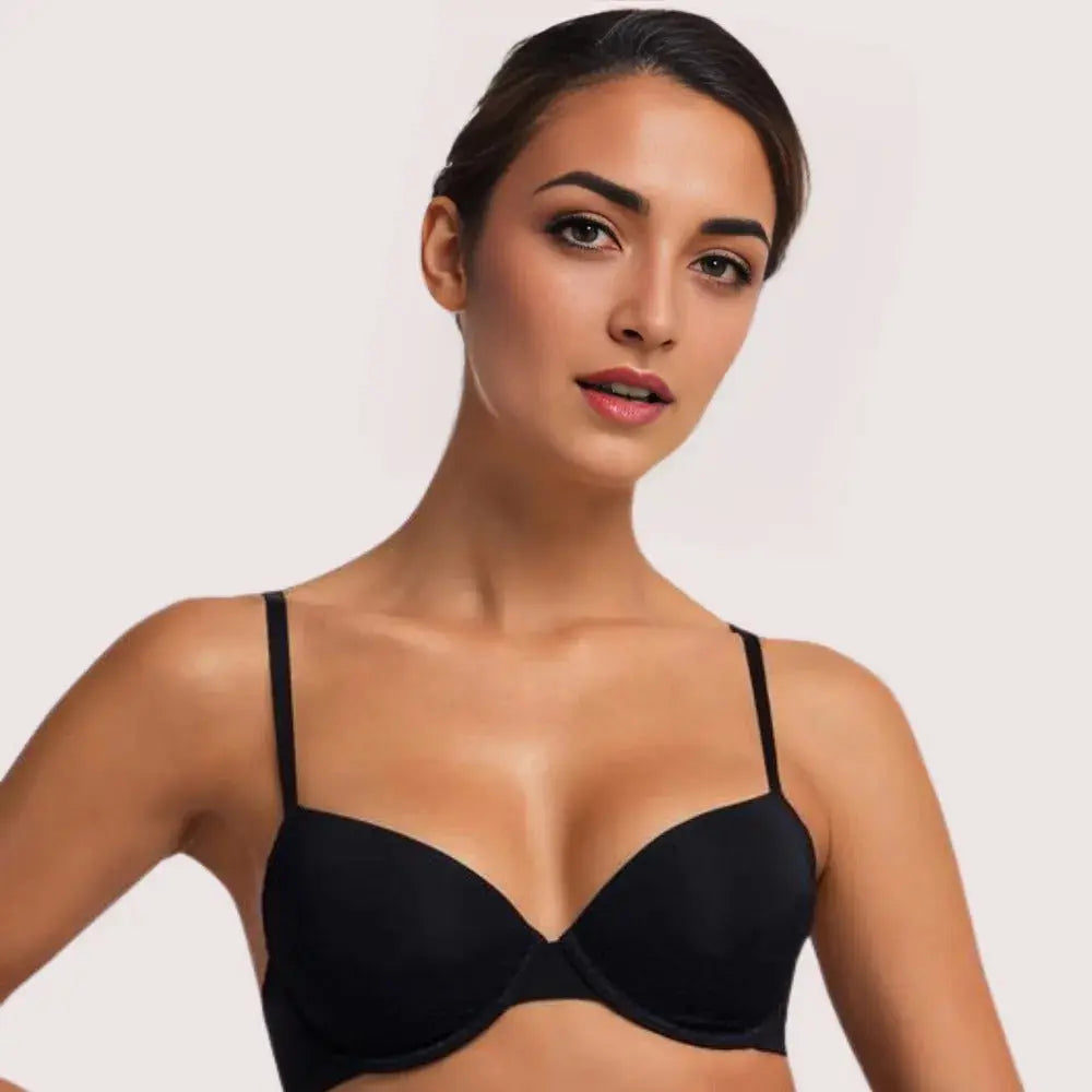 Raven Rise – Black Push-Up Bra Snazzyway