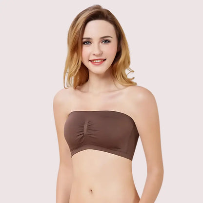 Pack of 2- Seamless Padded Tube Top Bras Snazzyway