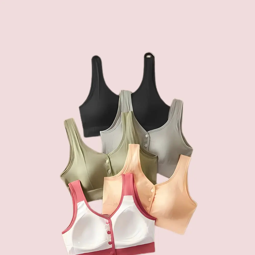 Push & Go – Front Open Sports Bra Snazzyway