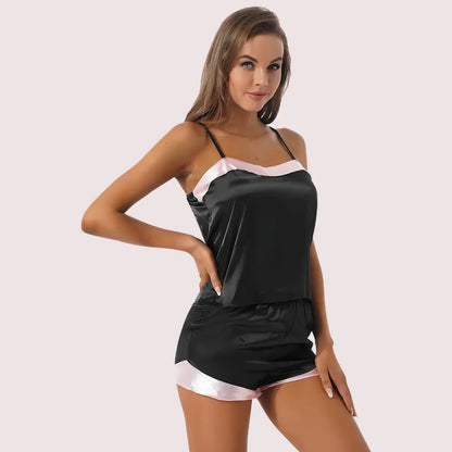 Opulent Nights Pure Silk Satin Lounge Set Snazzyway